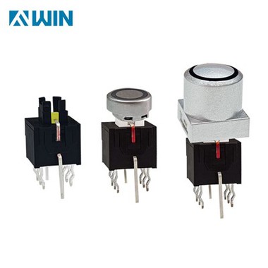 Self Lock LED belyst takt trykknap Switch